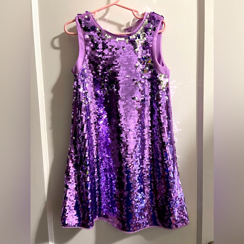 Purple Sequined Dress